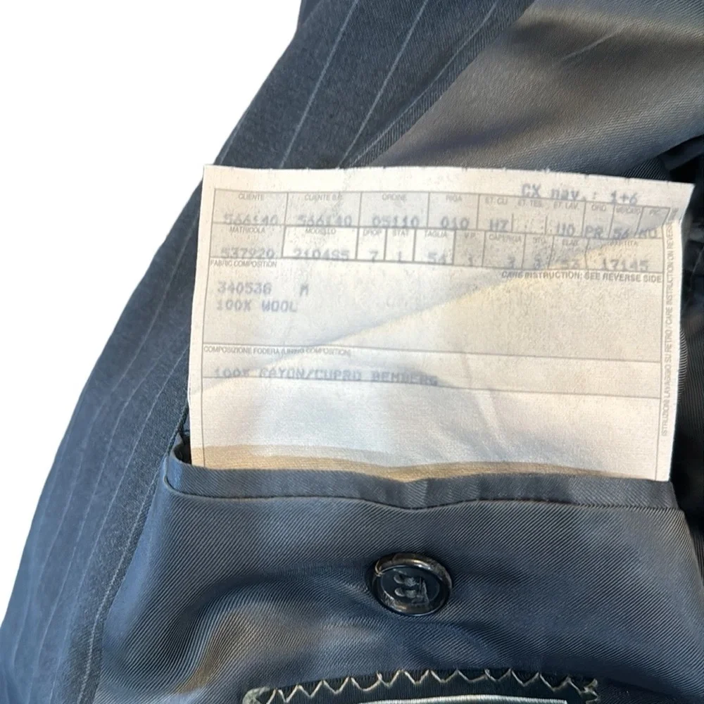 Ermengildo Zegna Quality pin-striped blazer 46L 100% Wool‎